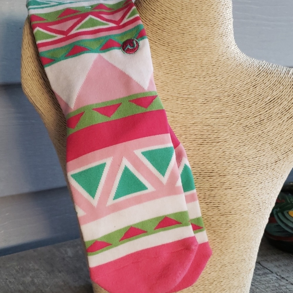 Funky Triangle Print Socks